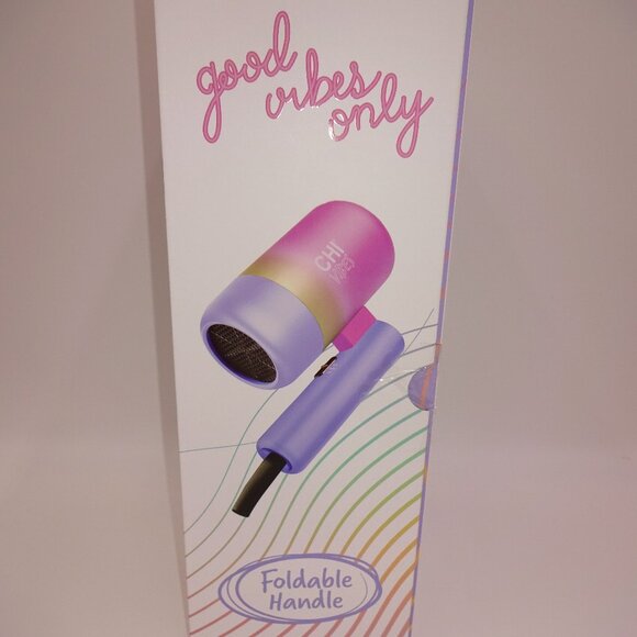 New NIB Chi Vibes So Smooth Travel Hair Dryer Foldable Handle Dual Voltage - Picture 2 of 6